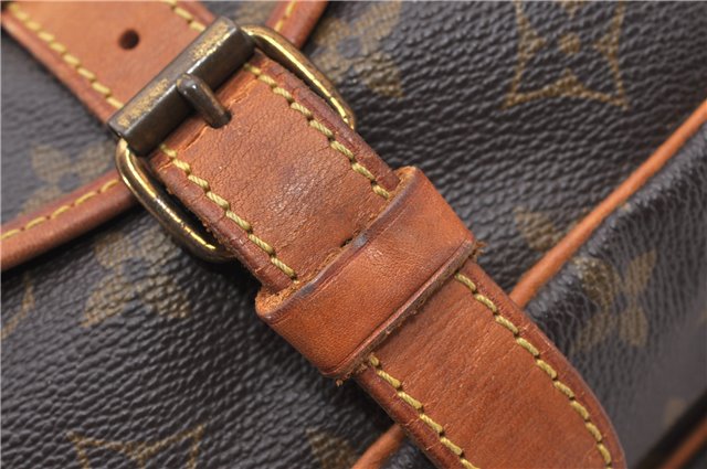 Authentic Louis Vuitton Monogram Saumur 30 Shoulder Cross Bag M42256 LV 0329G