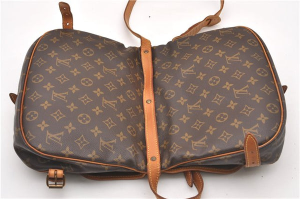Authentic Louis Vuitton Monogram Saumur 30 Shoulder Cross Bag M42256 LV 0329G