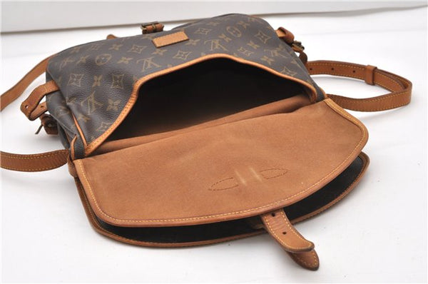Authentic Louis Vuitton Monogram Saumur 30 Shoulder Cross Bag M42256 LV 0329G