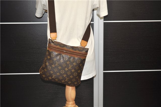 Auth Louis Vuitton Monogram Pochette Bosphore Shoulder Cross Bag M40044 LV 0330D