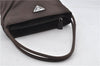 Authentic PRADA Nylon Tessuto Shoulder Hand Bag Purse Brown 0330E
