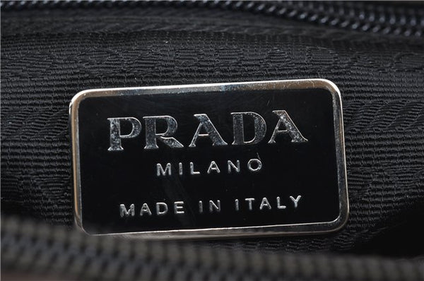 Authentic PRADA Nylon Tessuto Shoulder Hand Bag Purse Brown 0330E