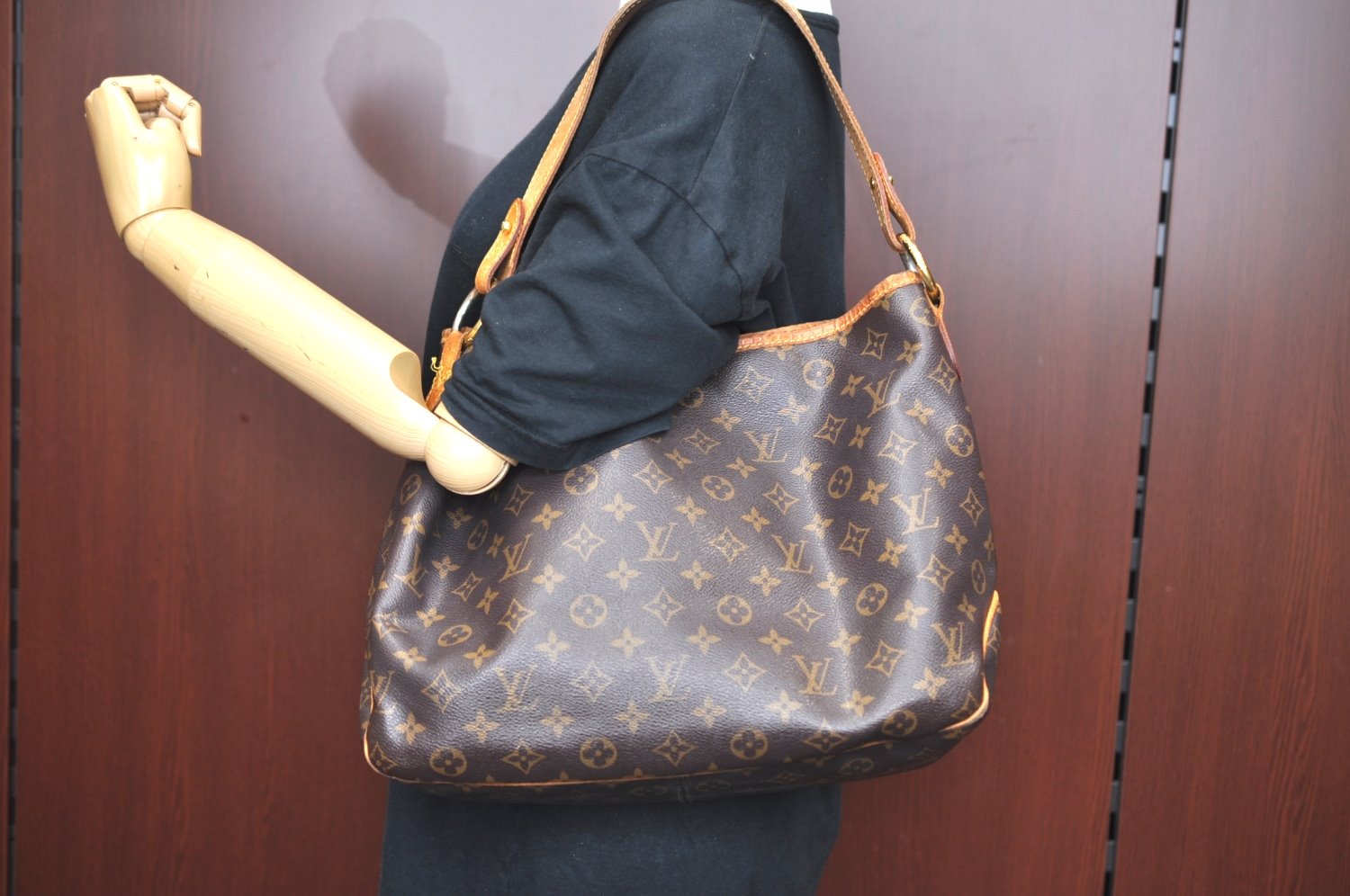 Authentic Louis Vuitton Monogram Delightful PM Shoulder Bag M40352 LV 0331G
