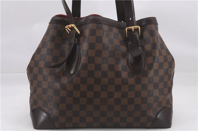 Authentic Louis Vuitton Damier Hampstead MM Shoulder Tote Bag N51204 LV 0332F