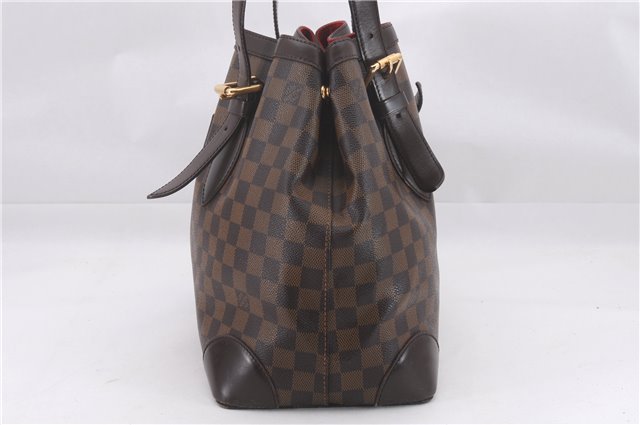 Authentic Louis Vuitton Damier Hampstead MM Shoulder Tote Bag N51204 LV 0332F