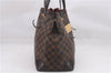 Authentic Louis Vuitton Damier Hampstead MM Shoulder Tote Bag N51204 LV 0332F