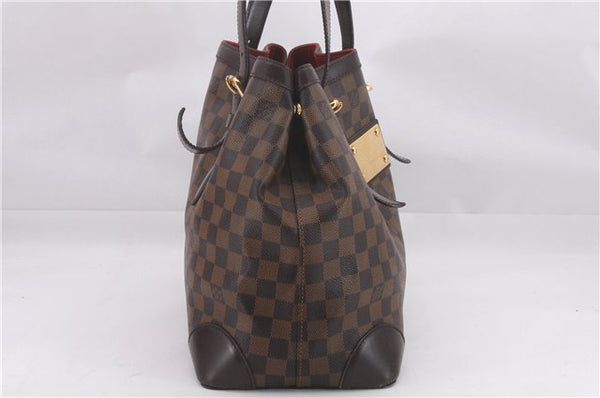 Authentic Louis Vuitton Damier Hampstead MM Shoulder Tote Bag N51204 LV 0332F