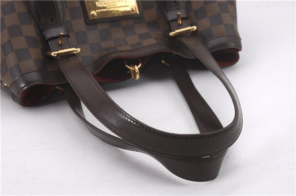 Authentic Louis Vuitton Damier Hampstead MM Shoulder Tote Bag N51204 LV 0332F