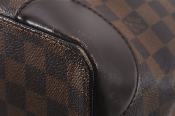 Authentic Louis Vuitton Damier Hampstead MM Shoulder Tote Bag N51204 LV 0332F