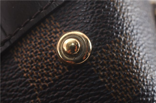 Authentic Louis Vuitton Damier Hampstead MM Shoulder Tote Bag N51204 LV 0332F