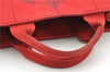 Authentic PRADA Canapa SS Vintage Canvas Shoulder Hand Bag Purse Red 0332G