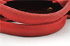Authentic PRADA Canapa SS Vintage Canvas Shoulder Hand Bag Purse Red 0332G