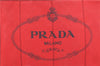 Authentic PRADA Canapa SS Vintage Canvas Shoulder Hand Bag Purse Red 0332G