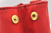 Authentic PRADA Canapa SS Vintage Canvas Shoulder Hand Bag Purse Red 0332G