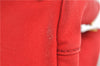 Authentic PRADA Canapa SS Vintage Canvas Shoulder Hand Bag Purse Red 0332G