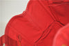 Authentic PRADA Canapa SS Vintage Canvas Shoulder Hand Bag Purse Red 0332G