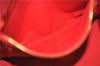 Authentic PRADA Canapa SS Vintage Canvas Shoulder Hand Bag Purse Red 0332G