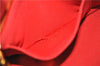 Authentic PRADA Canapa SS Vintage Canvas Shoulder Hand Bag Purse Red 0332G