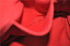 Authentic PRADA Canapa SS Vintage Canvas Shoulder Hand Bag Purse Red 0332G