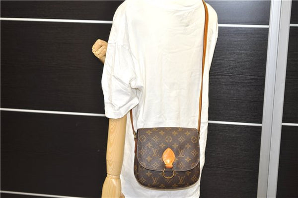 Auth Louis Vuitton Monogram Saint Cloud MM Shoulder Cross Bag M51243 LV 0333D