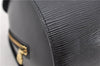 Authentic Louis Vuitton Epi Soufflot Black Hand Bag M52222 LV 0334D