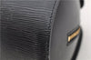 Authentic Louis Vuitton Epi Soufflot Black Hand Bag M52222 LV 0334D