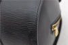 Authentic Louis Vuitton Epi Soufflot Black Hand Bag M52222 LV 0334D