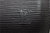 Authentic Louis Vuitton Epi Soufflot Black Hand Bag M52222 LV 0334D