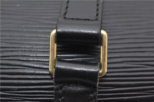 Authentic Louis Vuitton Epi Soufflot Black Hand Bag M52222 LV 0334D