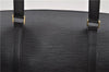 Authentic Louis Vuitton Epi Soufflot Black Hand Bag M52222 LV 0334D