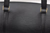 Authentic Louis Vuitton Epi Soufflot Black Hand Bag M52222 LV 0334D