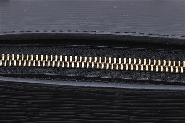 Authentic Louis Vuitton Epi Soufflot Black Hand Bag M52222 LV 0334D