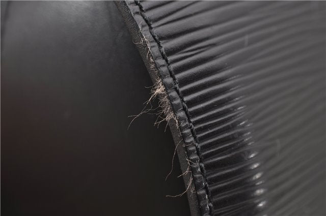 Authentic Louis Vuitton Epi Soufflot Black Hand Bag M52222 LV 0334D