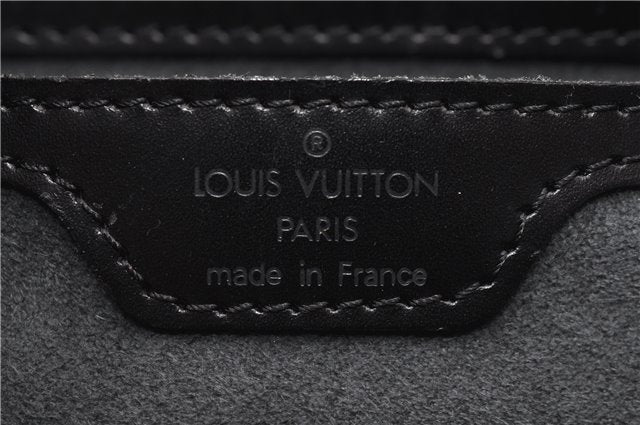 Authentic Louis Vuitton Epi Soufflot Black Hand Bag M52222 LV 0334D