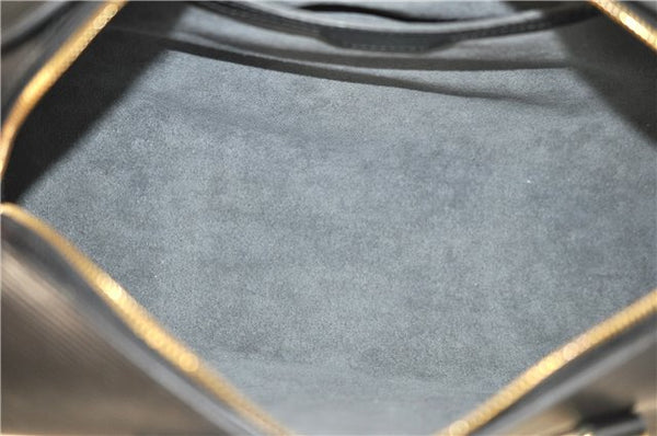 Authentic Louis Vuitton Epi Soufflot Black Hand Bag M52222 LV 0334D