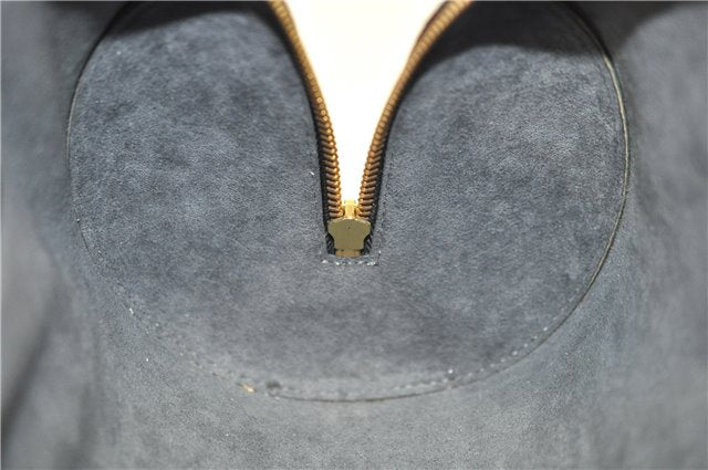 Authentic Louis Vuitton Epi Soufflot Black Hand Bag M52222 LV 0334D