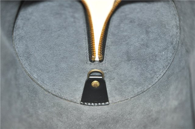 Authentic Louis Vuitton Epi Soufflot Black Hand Bag M52222 LV 0334D