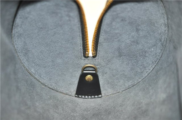 Authentic Louis Vuitton Epi Soufflot Black Hand Bag M52222 LV 0334D