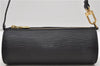 Authentic Louis Vuitton Epi Soufflot Black Hand Bag M52222 LV 0334D