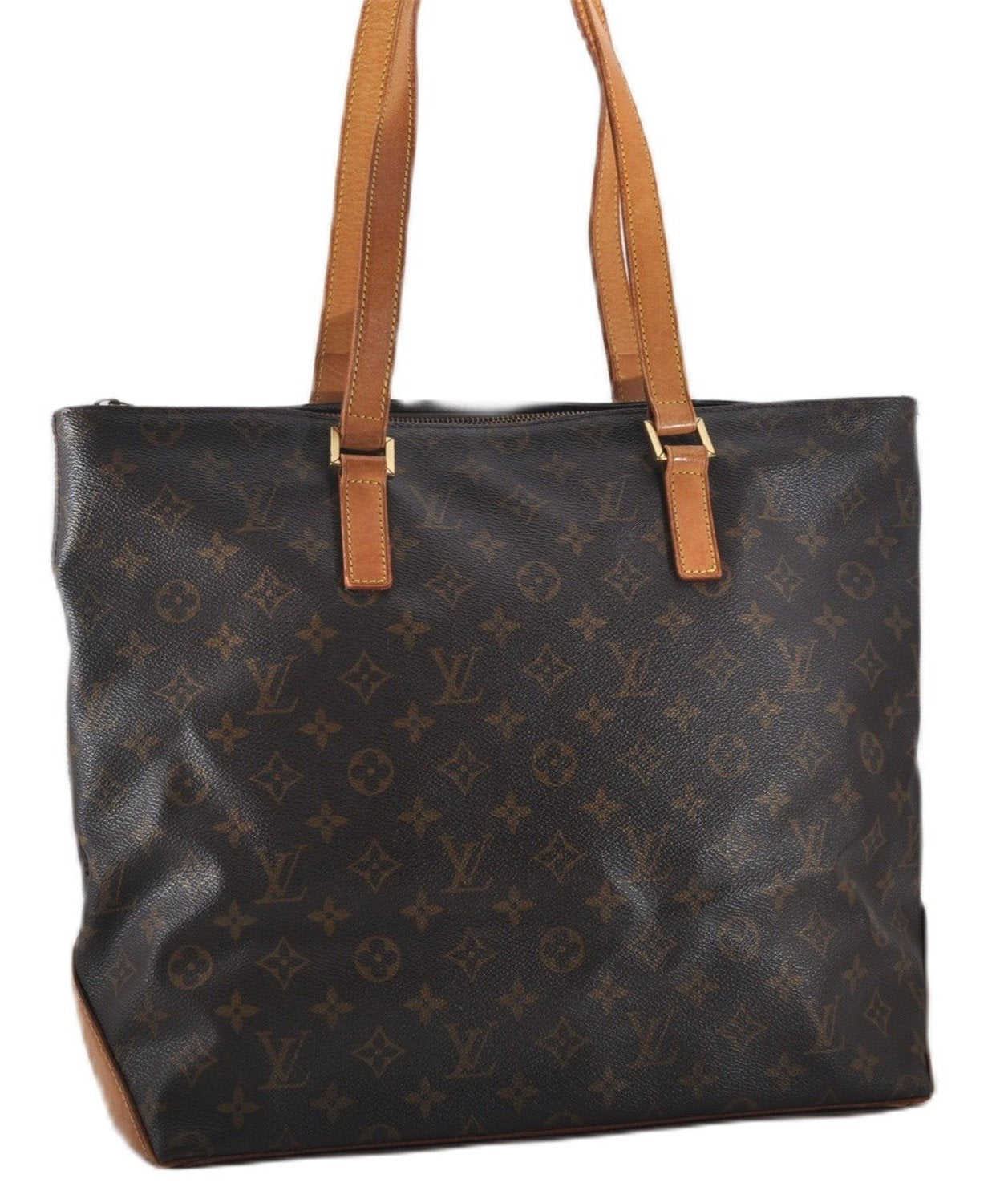 Authentic Louis Vuitton Monogram Cabas Mezzo Shoulder Tote Bag M51151 LV 0334F