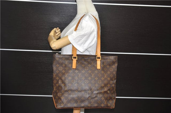 Authentic Louis Vuitton Monogram Cabas Mezzo Shoulder Tote Bag M51151 LV 0334F