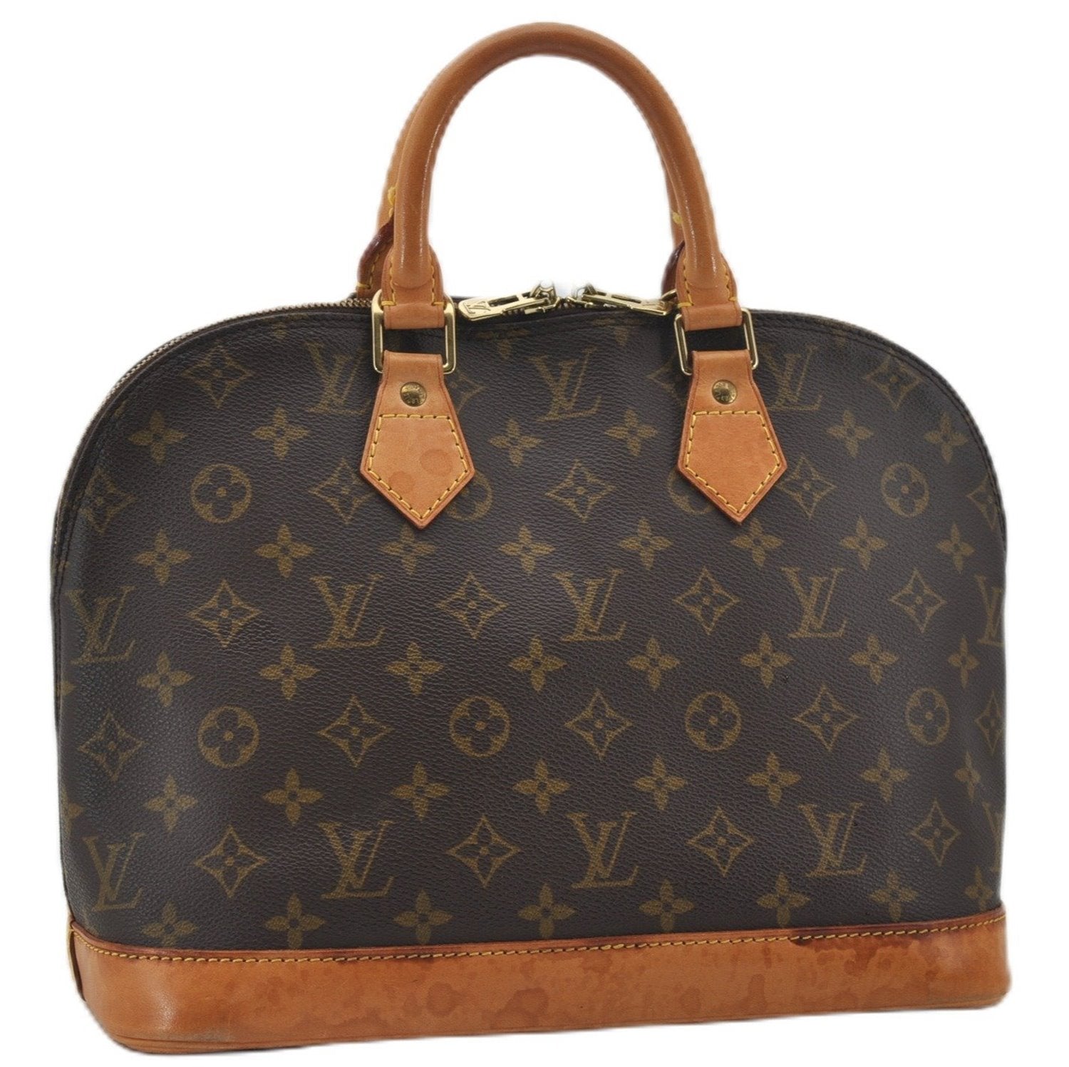 Authentic Louis Vuitton Monogram Alma Hand Bag Purse M51130 LV 0335F