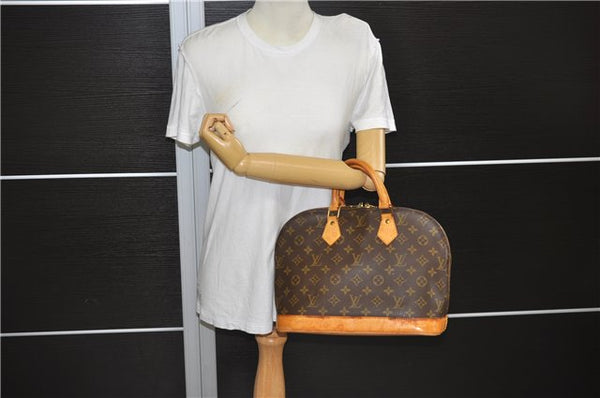 Authentic Louis Vuitton Monogram Alma Hand Bag Purse M51130 LV 0335F