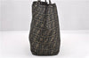 Authentic FENDI Zucca Vintage Shoulder Hand Tote Bag Nylon Leather Brown 0336G