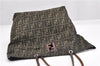 Authentic FENDI Zucca Vintage Shoulder Hand Tote Bag Nylon Leather Brown 0336G