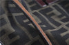 Authentic FENDI Zucca Vintage Shoulder Hand Tote Bag Nylon Leather Brown 0336G