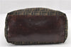 Authentic FENDI Zucca Vintage Shoulder Hand Tote Bag Nylon Leather Brown 0336G