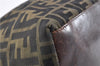 Authentic FENDI Zucca Vintage Shoulder Hand Tote Bag Nylon Leather Brown 0336G