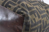 Authentic FENDI Zucca Vintage Shoulder Hand Tote Bag Nylon Leather Brown 0336G