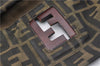 Authentic FENDI Zucca Vintage Shoulder Hand Tote Bag Nylon Leather Brown 0336G